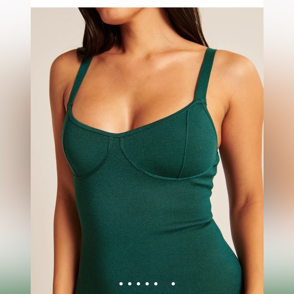 BNWT Abercrombie & Fitch Corset Midi Sweater Dress - Picture 4 of 6